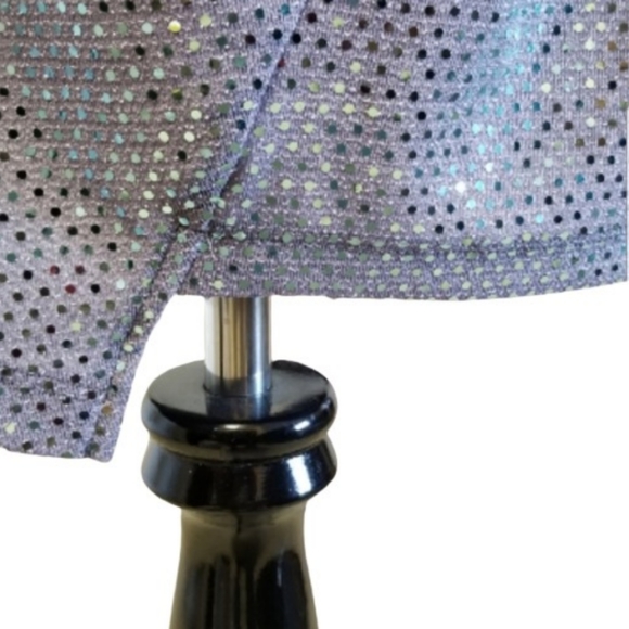 🆕️⬇️Olivia Matthews Silver Sequin Faux Wrap Dress - Picture 8 of 10